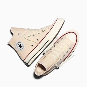 Converse Women's Beige High-Top Sneakers